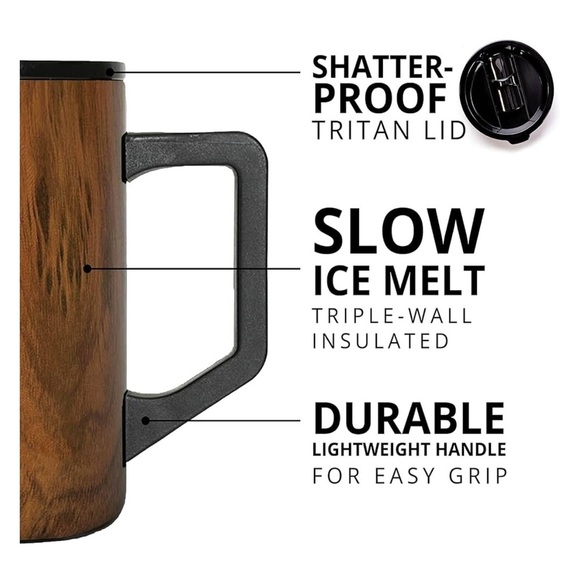 Elemental 16 oz Summit Mug Teakwood - Picture 2 of 6